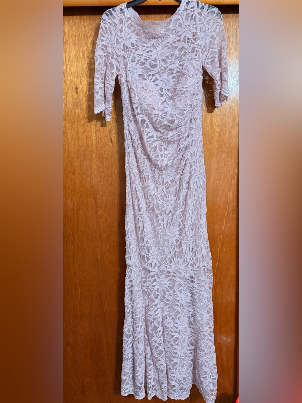 Night Way Collections Light Pink Lace Dress size 12